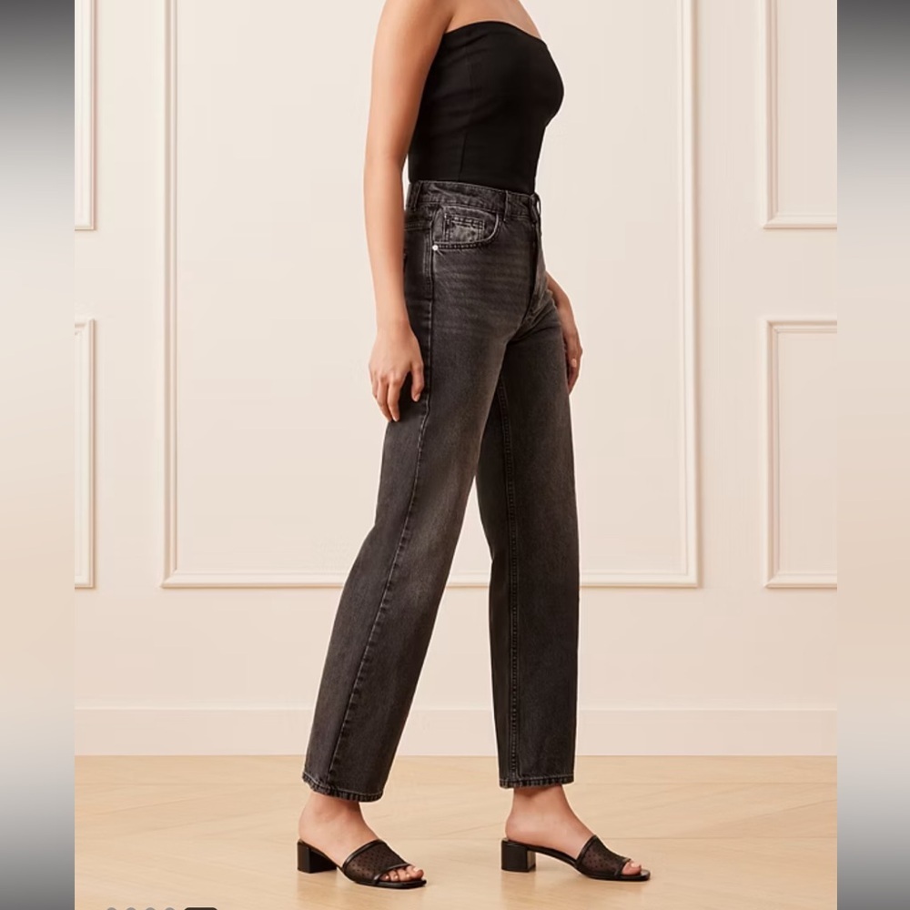 Stuart Weitzman Cayman 35 Block Slide Black Nappa Leather Size 7 NWT - Picture 14 of 14